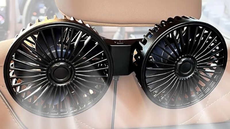 ヘッドレストにつける車用扇風機