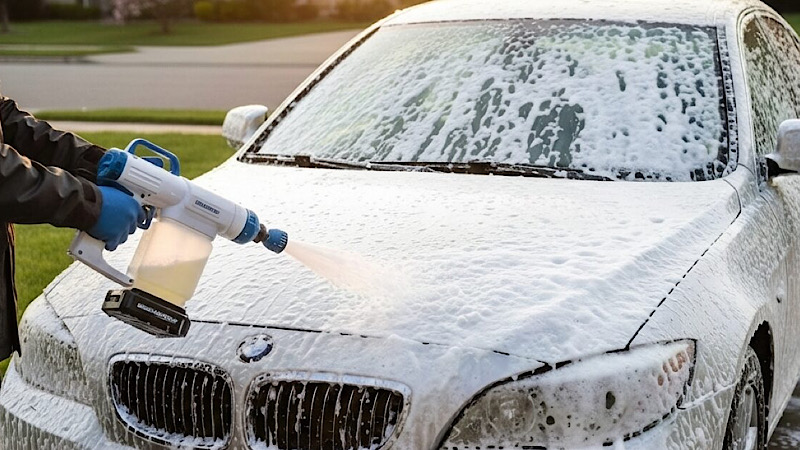 洗車フォームガン電動タイプ