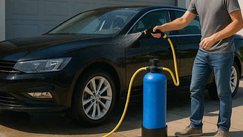 洗車を水洗いのみにする時の必須アイテム「洗車用純水器」