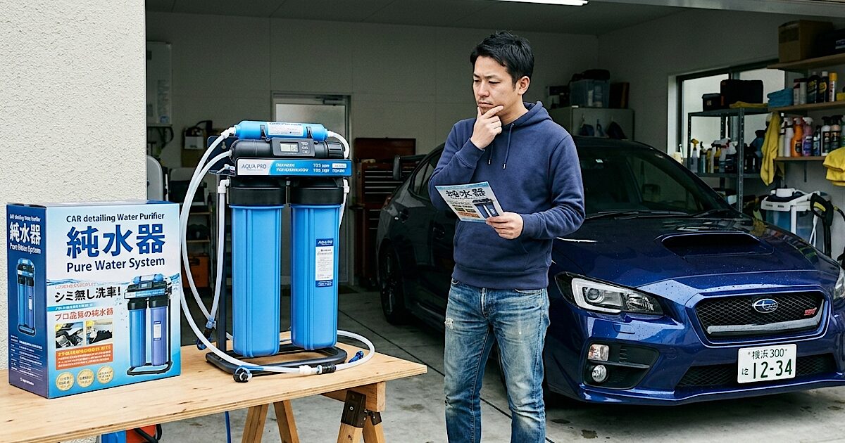 洗車に純水器はいらない？知るべきデメリットと絶対買うべき人