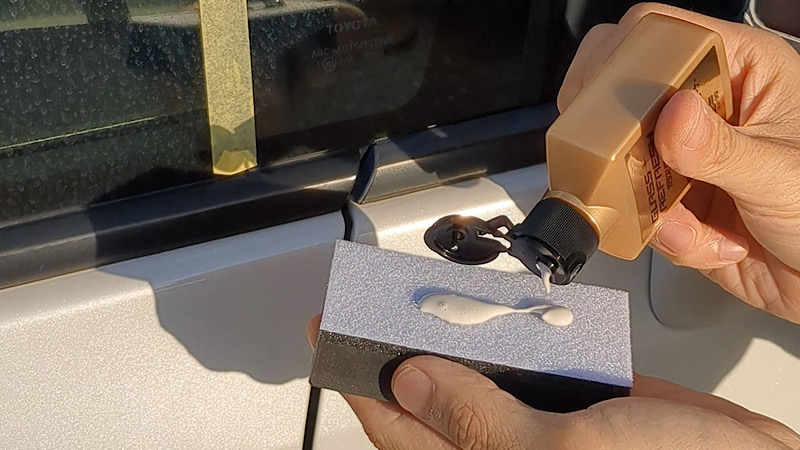 ボディと窓ガラス水垢落とし方の違い