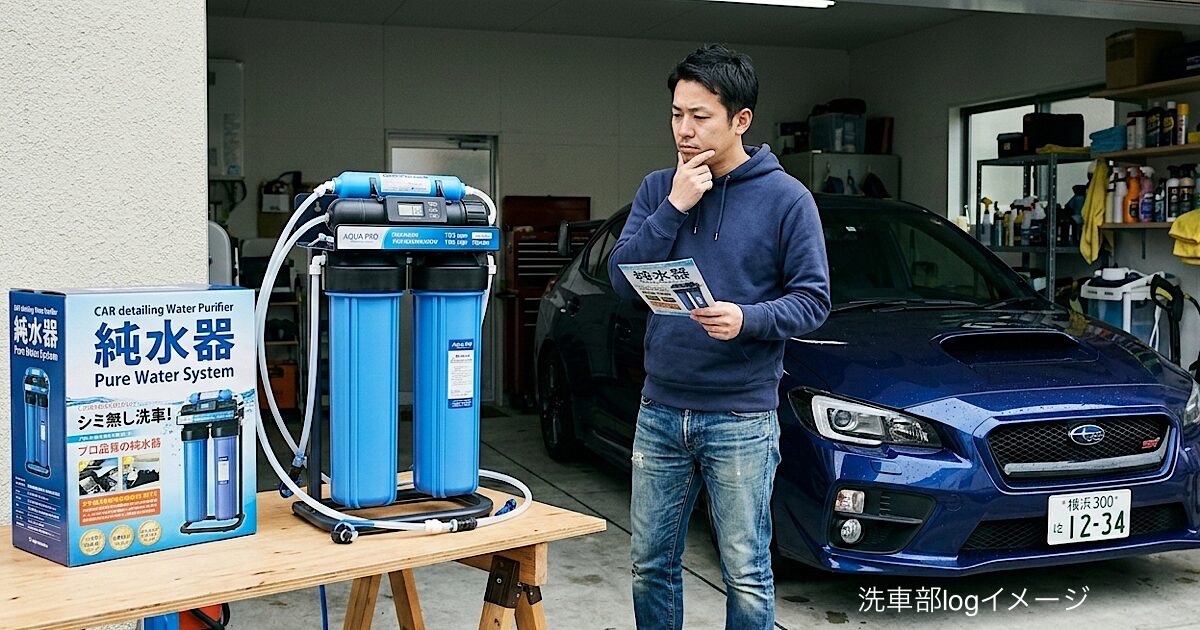 洗車に純水器はいらない？知るべきデメリットと絶対買うべき人